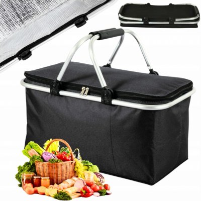 Creative Corner Tepelný skládací piknikový koš šedý – Zboží Mobilmania