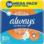 Always Ultra Normal hygienické vložky Vel. 1 s křidélky 56 ks – Sleviste.cz
