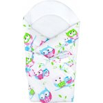 New Baby Zavinovačka s kokosovou vyztuží a mašlí bílá se sovou – Zboží Dáma