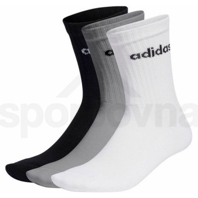 adidas ponožky Linear Crew Cushioned IC1302 – Zboží Mobilmania