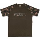 Fox Triko Camo Khaki Chest Print T-Shirt