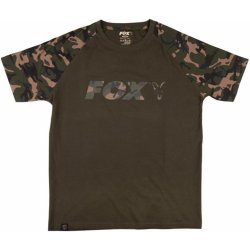 Fox Triko Camo Khaki Chest Print T-Shirt