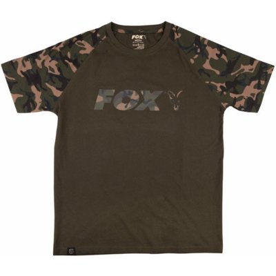 Fox Triko Camo Khaki Chest Print T-Shirt