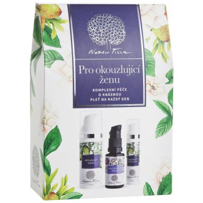 Nobilis tilia Pro okouzlující ženu hyaluronové sérum 20 ml + arganový krém 50 ml + oční krém 15 ml dárková sada – Zboží Mobilmania