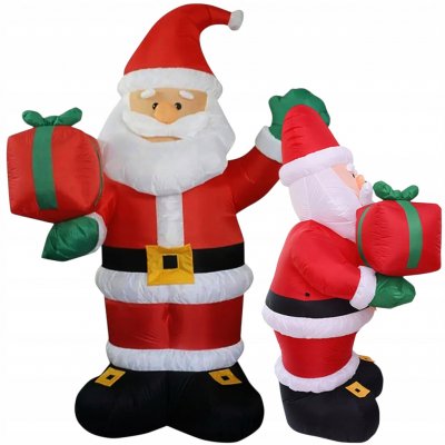 GOTEL Nafukovací dekorace vánoční Santa Klaus LED 135 cm – Hledejceny.cz