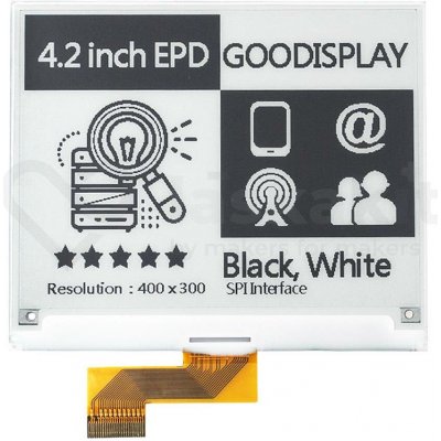 Good Display GDEY042T81 4.2" 400x300 ePaper displej – Sleviste.cz