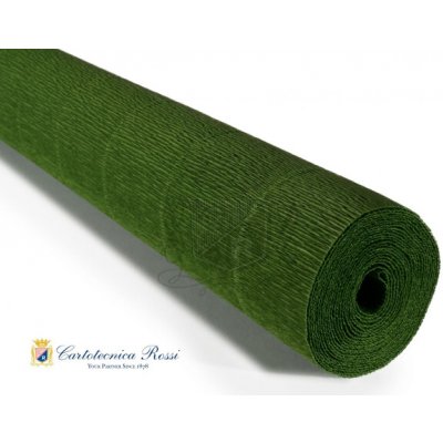 Italský krepový papír Cartotecnica Rossi 140g (50 x 250cm) - listově zelená 991 – Sleviste.cz