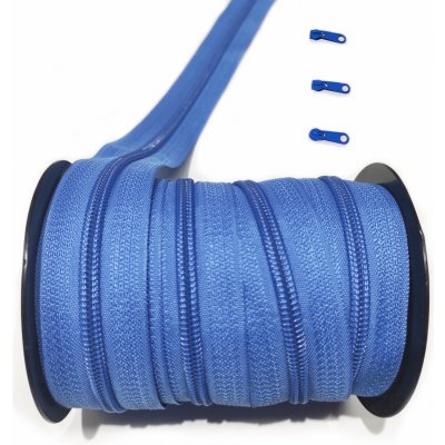 Zip spirálový chabrový 5 mm metráž – Hledejceny.cz