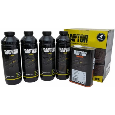 RAPTOR 2K Touch Protective Coating černý ochranný nátěr – sada 3,8 L – Sleviste.cz