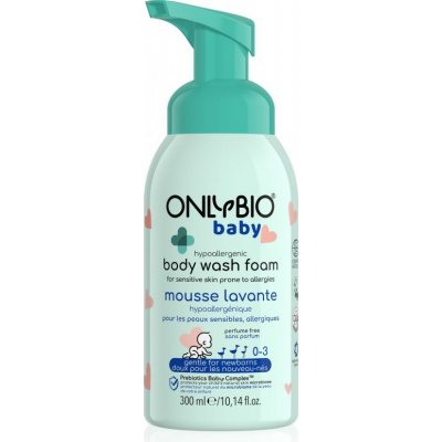 OnlyBio Hypoalergenní mycí pěna pro miminka 300 ml