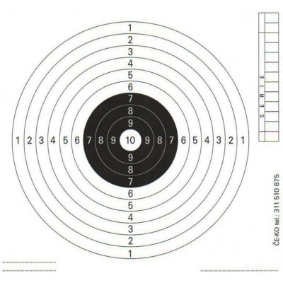 Vzduchovkový terč ALFA TACTICAL 140x145mm - 100ks – Sleviste.cz