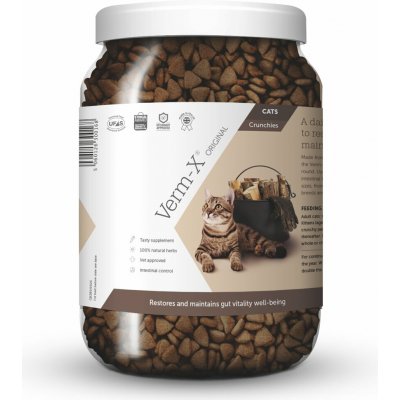 Verm-X Přírodní granule proti střevním parazitům pro kočky 650 g – Sleviste.cz