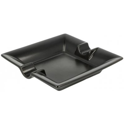 KRCZ Doutníkový popelník 2D keramický černý matný – Zbozi.Blesk.cz