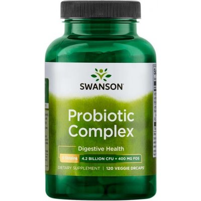Swanson Probiotic Complex 4,2 Billion CFU + 400 MG FOS 120 kapslí – Hledejceny.cz