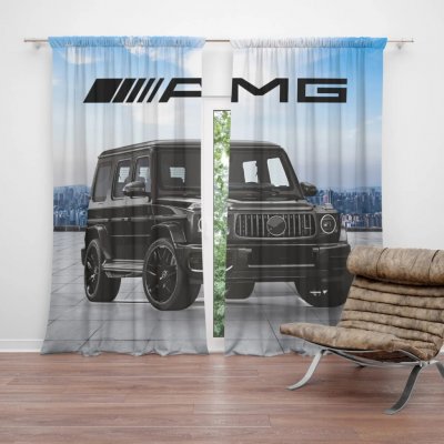 Sablio Závěs AMG auto: 2ks 140x250cm – Hledejceny.cz