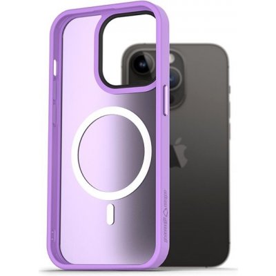 Pouzdro AlzaGuard Matte Case Compatible with MagSafe iPhone 14 Pro světle fialové