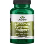 Swanson Cinnamon Gymnema Mulberry Complex komplex moruše skořice gymnema 120 kapslí – Hledejceny.cz