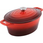 CS SOLINGEN Pekáč s poklicí litinový Xanten 36 x 22 cm červený CS-070052 – Zboží Mobilmania