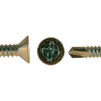 Šroub do plechu ZnB TEX, zapuštěná hlava, DIN 7504P - 3.9x16 – Hledejceny.cz