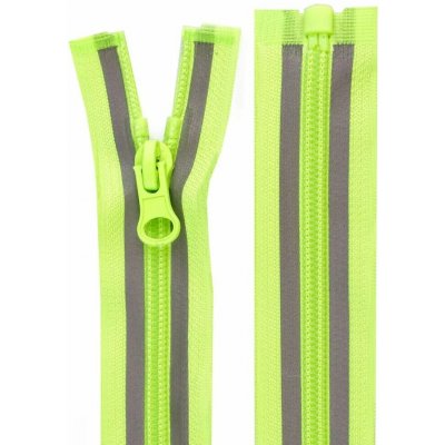 Reflexní spirálový zip No 5 délka 75 cm – dělitelný zip na bundy a mikiny – Hledejceny.cz