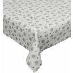Forbyt Ubrus gobelinový vánoční Vločky a hvězdičky stříbrné 78x78 cm – Zboží Dáma