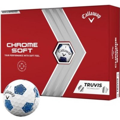 Callaway balls Chrome Soft 22 Truvis Europe Team (Ryder Cup) 4-plášťové 3 ks – Zboží Mobilmania