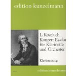 Koželuh, Leopold Konzert Es-dur für Klarinette und Orchester klarinet a klavír – Sleviste.cz