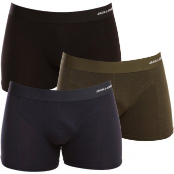 Jack&Jones 3 Pack pánské boxerky JACBASIC 12198852 Forest Night