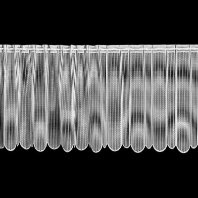 Brilltex žakárová vitrážová záclona DD978 síťovaná, bílá, výška 60cm (v metráži)