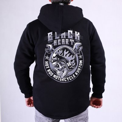 Zateplená Mikina BLACK HEART BOOMER Černá – Hledejceny.cz