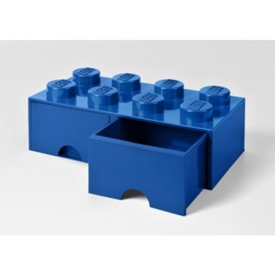 LEGO® Úložný box 250 x 502 x 181 se šuplíky tmavě modrá – Zboží Mobilmania