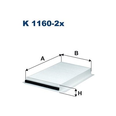 FILTRON Filtr, vzduch v interiéru K1160-2X – Zboží Mobilmania