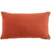 Dekorační povlak na polštáře douceur d'intérieur Gaufrette červená oranžová 30 x 50cm