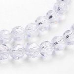 Broušený korálek 4 mm čirý – Zboží Dáma