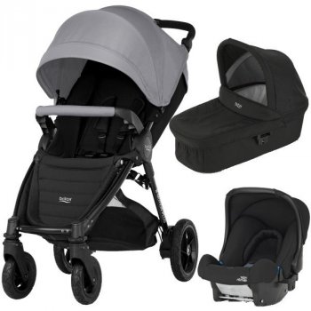 Britax B-MOTION 4 PLUS v setu + autosedačka Steel Grey 2021