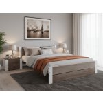 Textilomanie Ikaros Double bílá / dub lanýž s laťkovým roštem s matarcí Somnia 17 cm – Hledejceny.cz