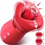 SuperLove 4in1 Big Mouth Sucking & Licking Rose – Zboží Dáma