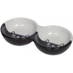 Nobby Cat keramická dvojmiska 22 cm 2 x 130 ml – Sleviste.cz