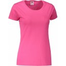 FRUIT OF THE LOOM LADY FIT V-NECK FUCHSIA