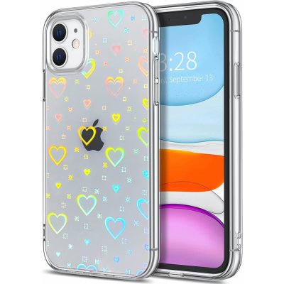 Rainbow heart proměnlivý kryt pro Apple iPhone 16 – Zboží Mobilmania