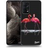 Pouzdro a kryt na mobilní telefon Realme Picasee silikonový černý obal pro Realme GT Master Edition 5G - Flamingos pár