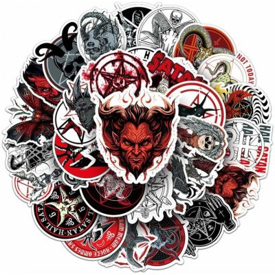 Samolepky - Satanic II - set 50 ks