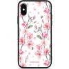 Pouzdro a kryt na mobilní telefon Apple Pouzdro Mobiwear Glossy Apple iPhone X - G033G - Růžové květy