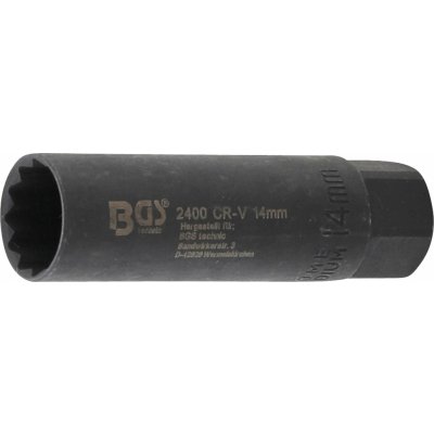 BGS 2400, Nástrčná hlavice na zapalovací svíčky, dvanáctihranná | 10 mm (3/8") | 14 mm – Hledejceny.cz