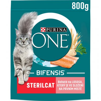 Purina ONE Bifensis sterilcat losos a pšenice 0,8 kg – Sleviste.cz