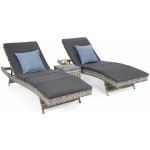 Bora Bora Light Grey/Grey Melange + stolek – Sleviste.cz