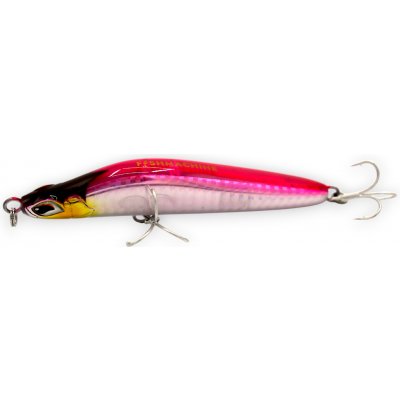 Fishmachine Stickbait Longcaster Růžová Potápivý 10,5cm 40g – Sleviste.cz
