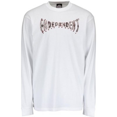 Independent triko Genuine Parts L/S T-Shirt White WHITE