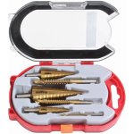 Frézovací a stupňovité vrtáky, sada 6 ks, 4-12 mm, SATRA S-SDS6 – Zboží Dáma