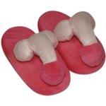 Plyšové pantofle Penispuschen pink – Zboží Dáma